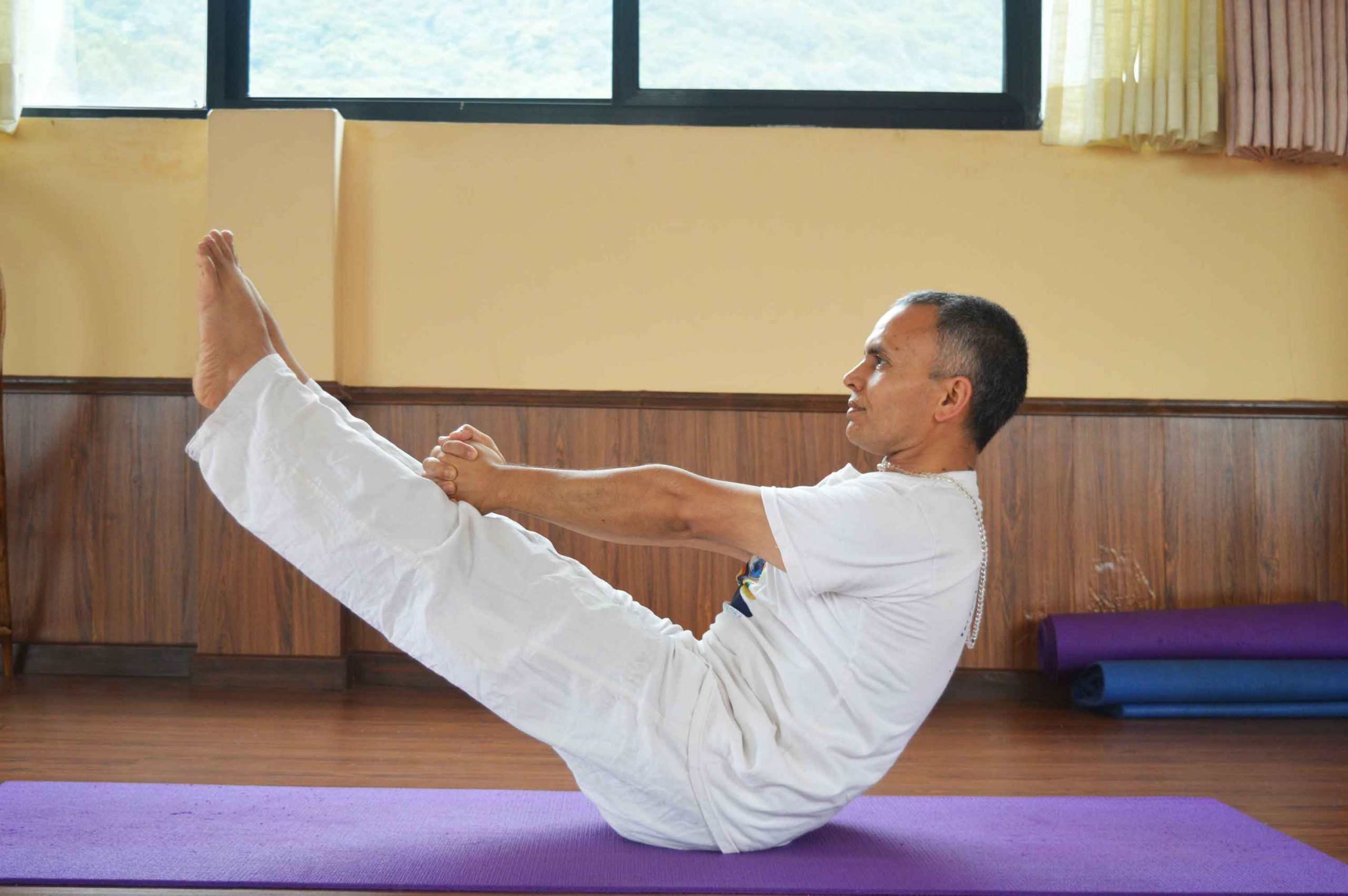 Boat Pose  Naukasana  Navasana  Yoga Health Benefits  Video  Steps   The Art of Living India
