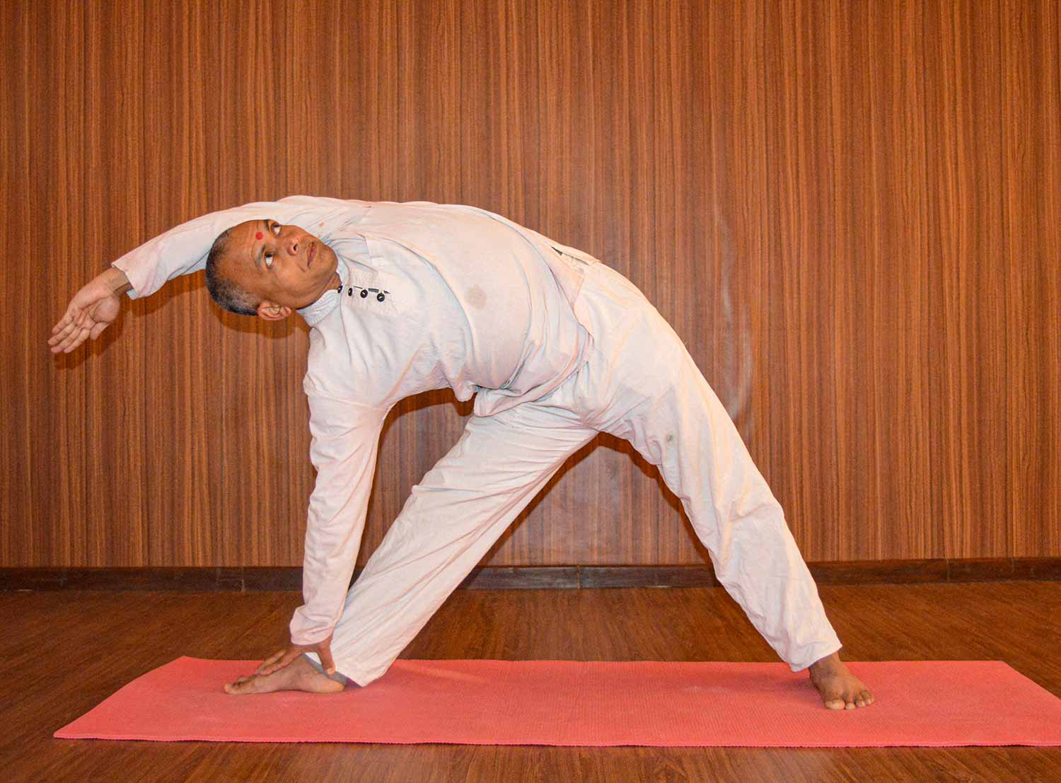 PARVAT TRIKONASANA (triangle pose)