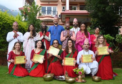 Happiness in the Graduates of 200 Hour in August 200 hour Yoga Teacher Training in Nepal
